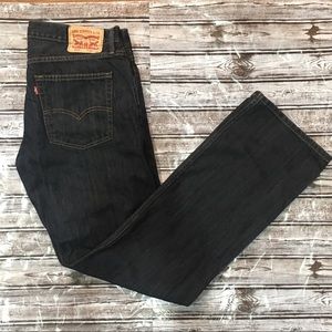 Levi Strauss Co 514 Men’s Dark Blue Jeans 36 X 34